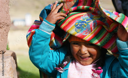 little peruvian playing photo