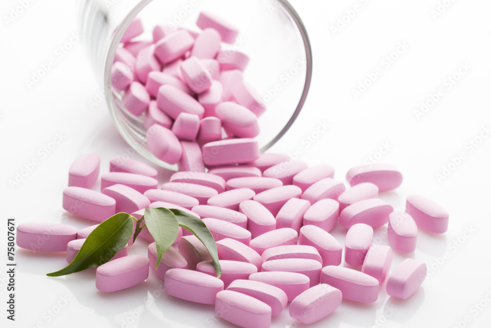 Herbal pill. Herbal pill.