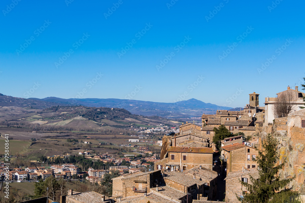 view of Orvieto and Val di Chiana