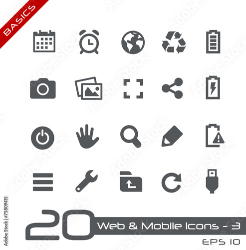 Web & Mobile Icons-3 -- Basics