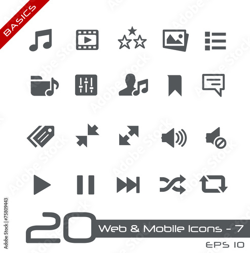 Web & Mobile Icons-7 -- Basics