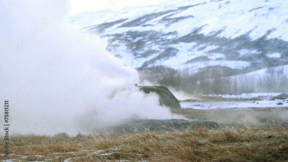 Geyser valley of Haukadalur, South West Iceland. Geyser valley of Haukadalur, South West Iceland.