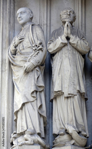 Statue of Saint, Maria am Gestade church in Vienna