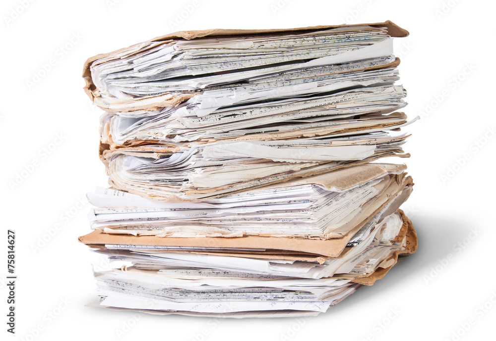 Old Files Stacking Up In A Messy Order Rotated Old Files Stacking Up In A Messy Order Rotated