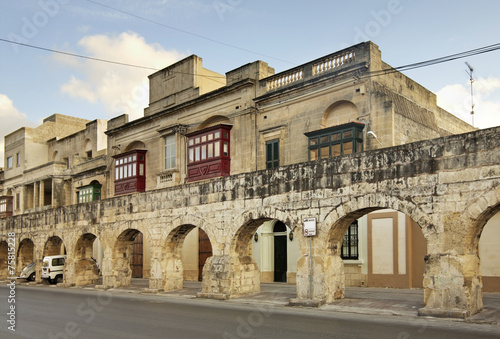 Konstfotografi Wignacourt Aqueduct in Santa Venera. Malta