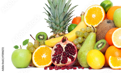 Composition with fruits isolated