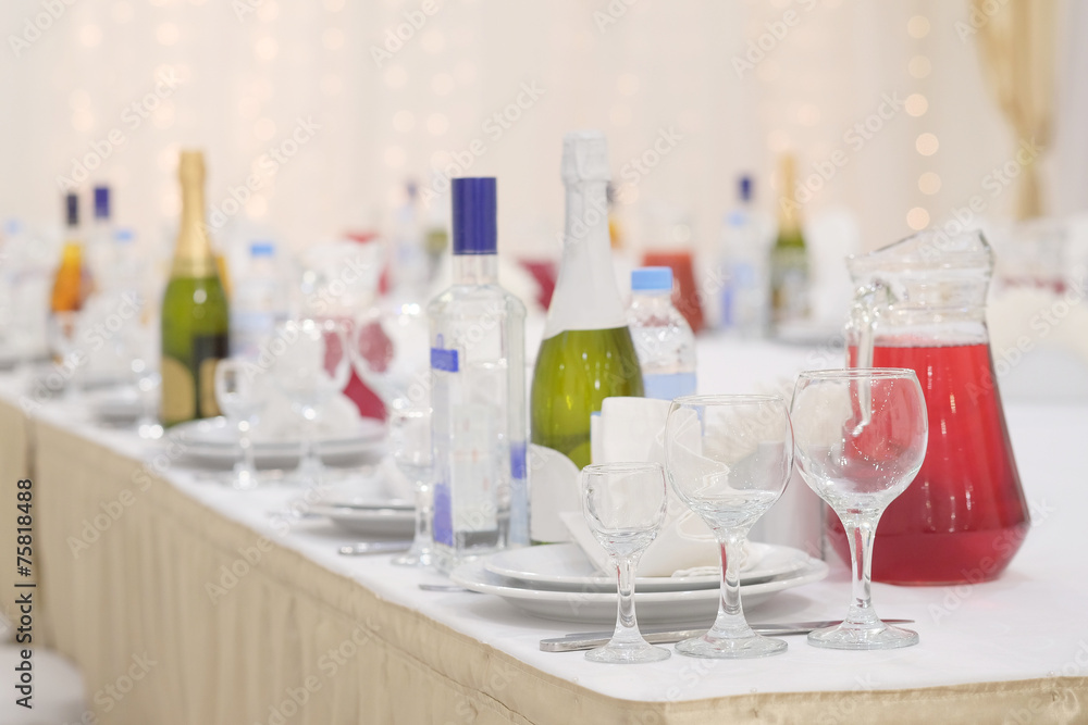 Banquet facilities table setting Banquet facilities table setting