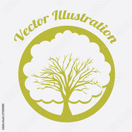 Ecology design, vector illustration.