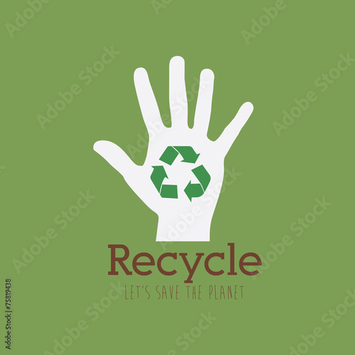 Ecology design, vector illustration.