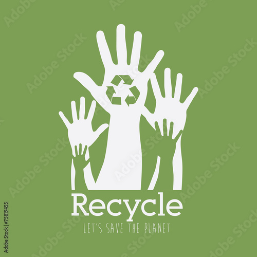 Ecology design, vector illustration.