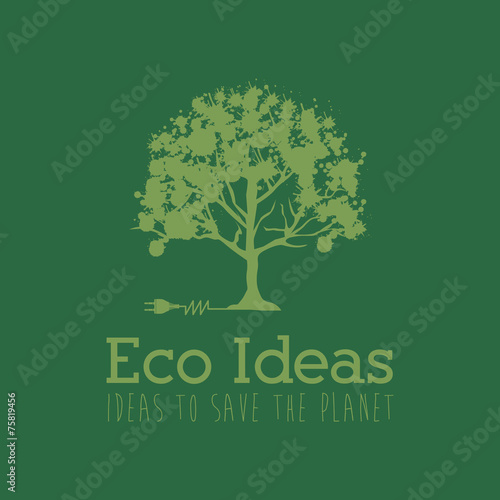 Ecology design, vector illustration.