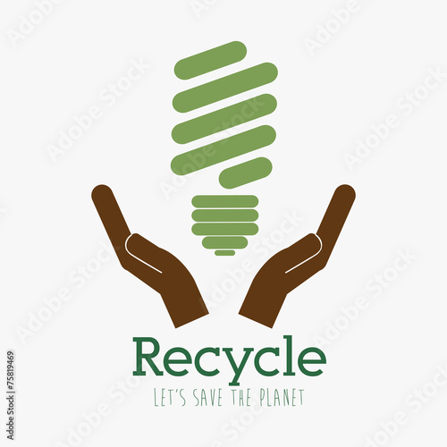 Ecology design, vector illustration.