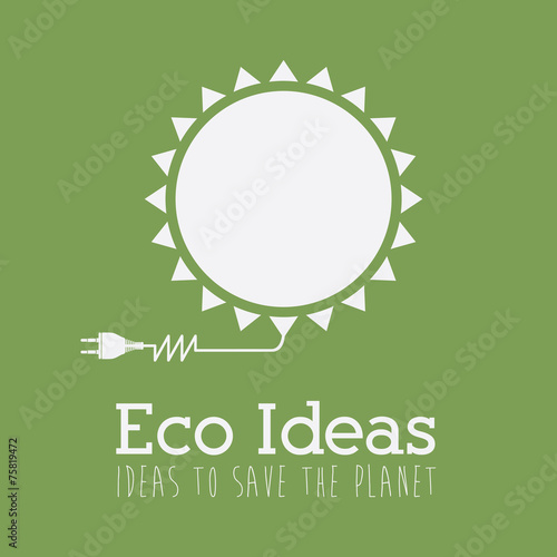 Ecology design, vector illustration.