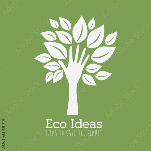 Ecology design, vector illustration.