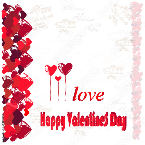 Hearts and congratulations Happy Valentine's Day.1