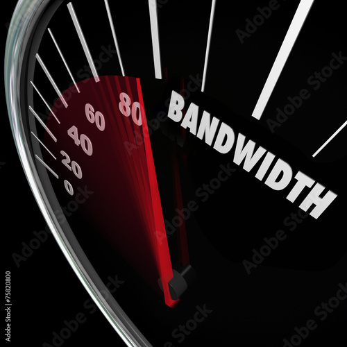 Bandwidth Speedometer Limited Resources Traffic Communication photo