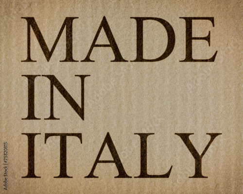 Fototapeta Naklejka Na Ścianę i Meble -  Made in Italy