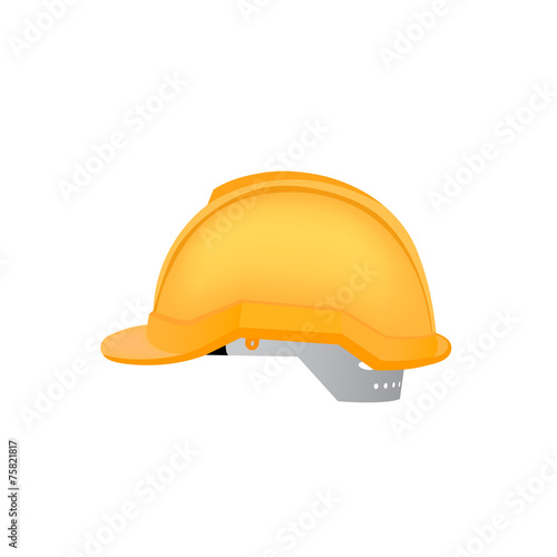 vector illustration of hardhat against white background