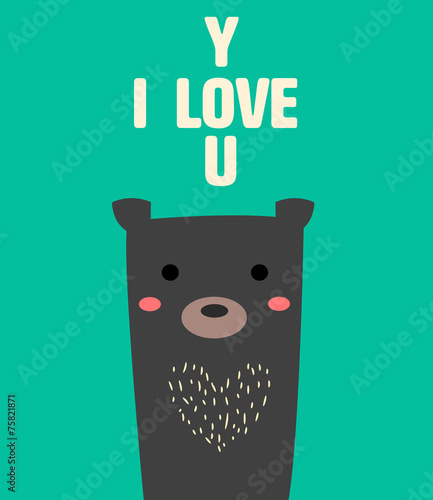 Bear love u