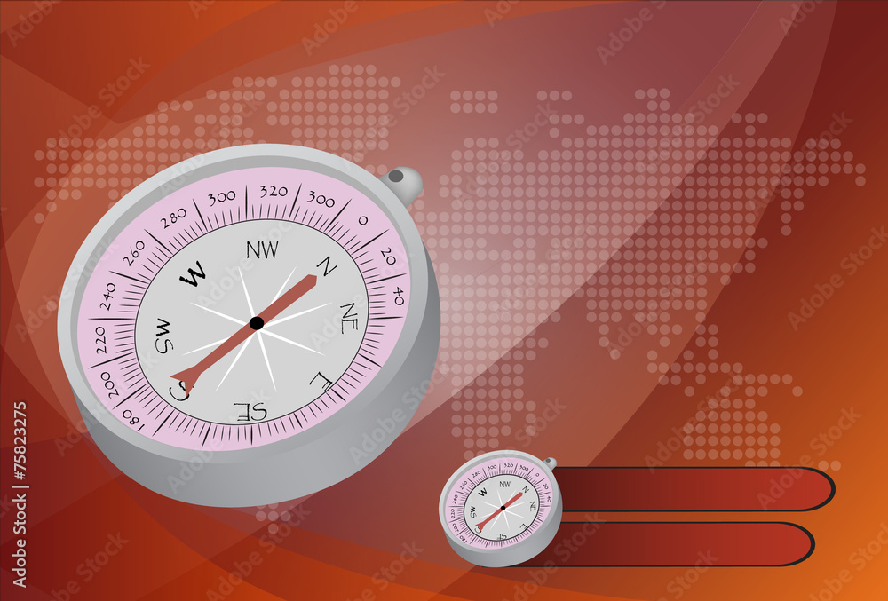 Fototapeta premium Compass. Vector Illustration.