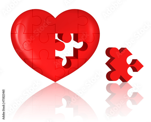 jigsaw puzzle heart