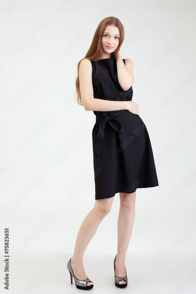 Snapshot of beautiful young model in full-length Snapshot of beautiful young model in full-length