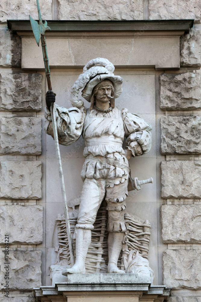 Anton Schmidgruber: Landsknecht, Neuen Burg, Vienna