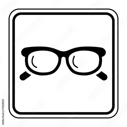 Fototapeta Naklejka Na Ścianę i Meble -  Logo lunettes.