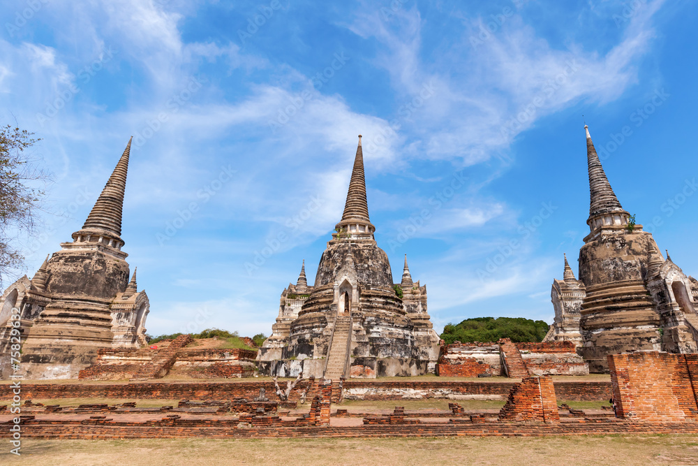 Wat Phra Si Sanphet in Ayutthaya, Thailand Wat Phra Si Sanphet in Ayutthaya, Thailand