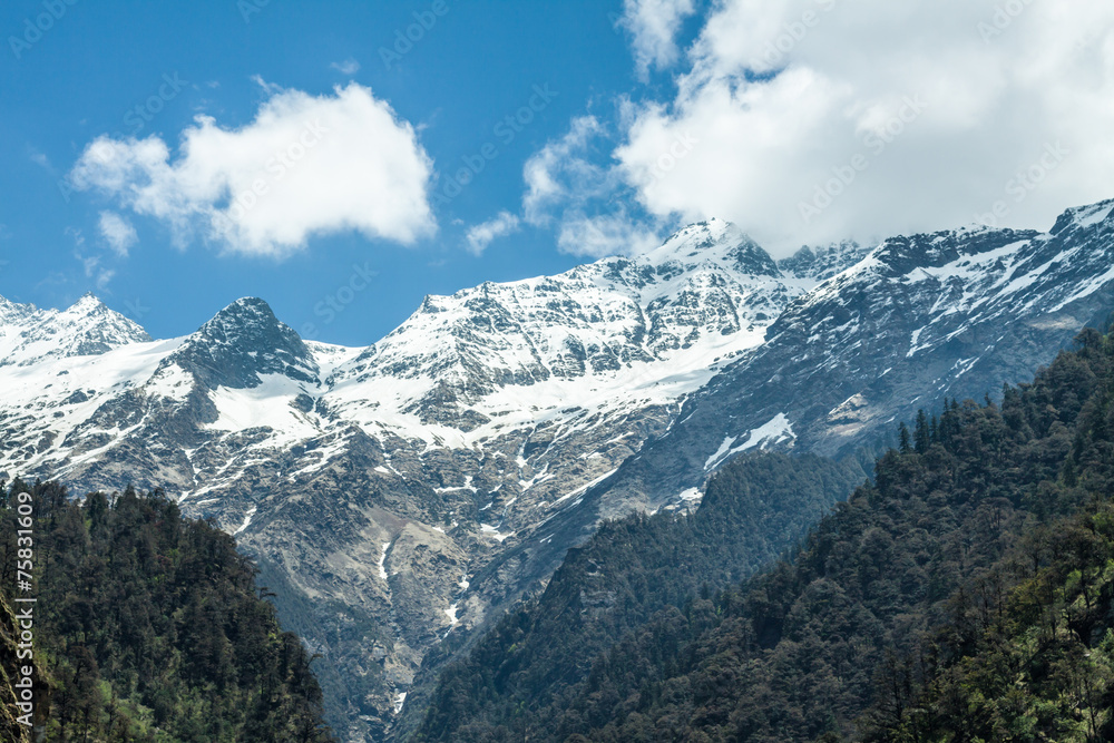 Himalayas from Yamunotri Valley Himalayas from Yamunotri Valley