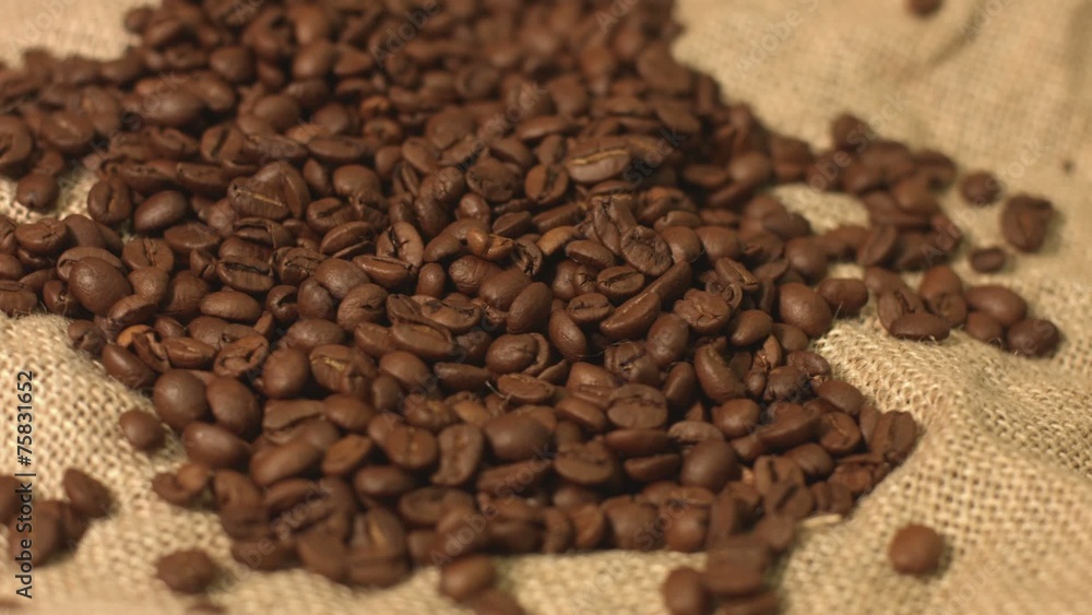 Roasted Coffee Beans. Dof Background. Roasted Coffee Beans. Dof Background.