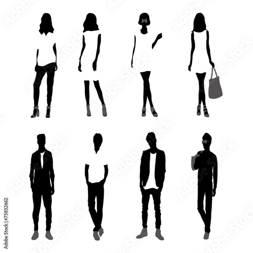 Women and Men Silhouettes