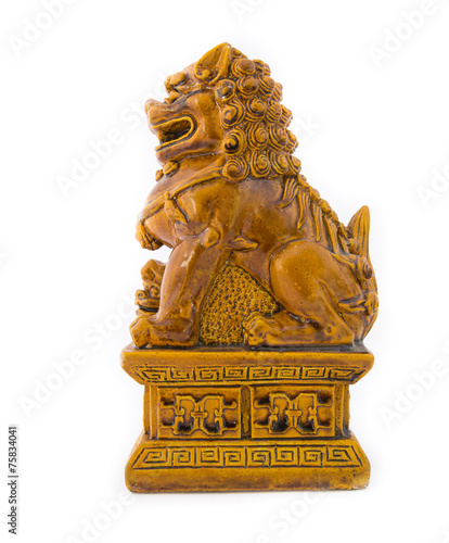 Chinese lion statue