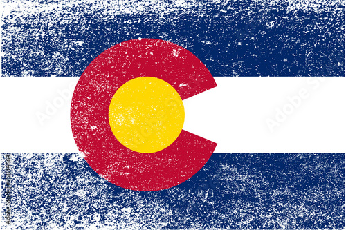 Colorado State Flag Grunge