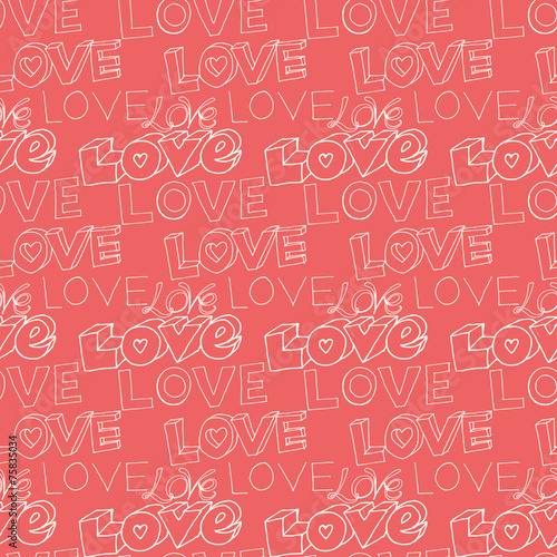words "i love you" on pink background