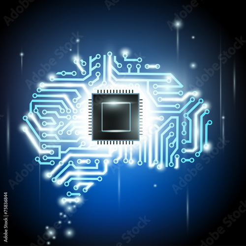 the human brain as a computer chip