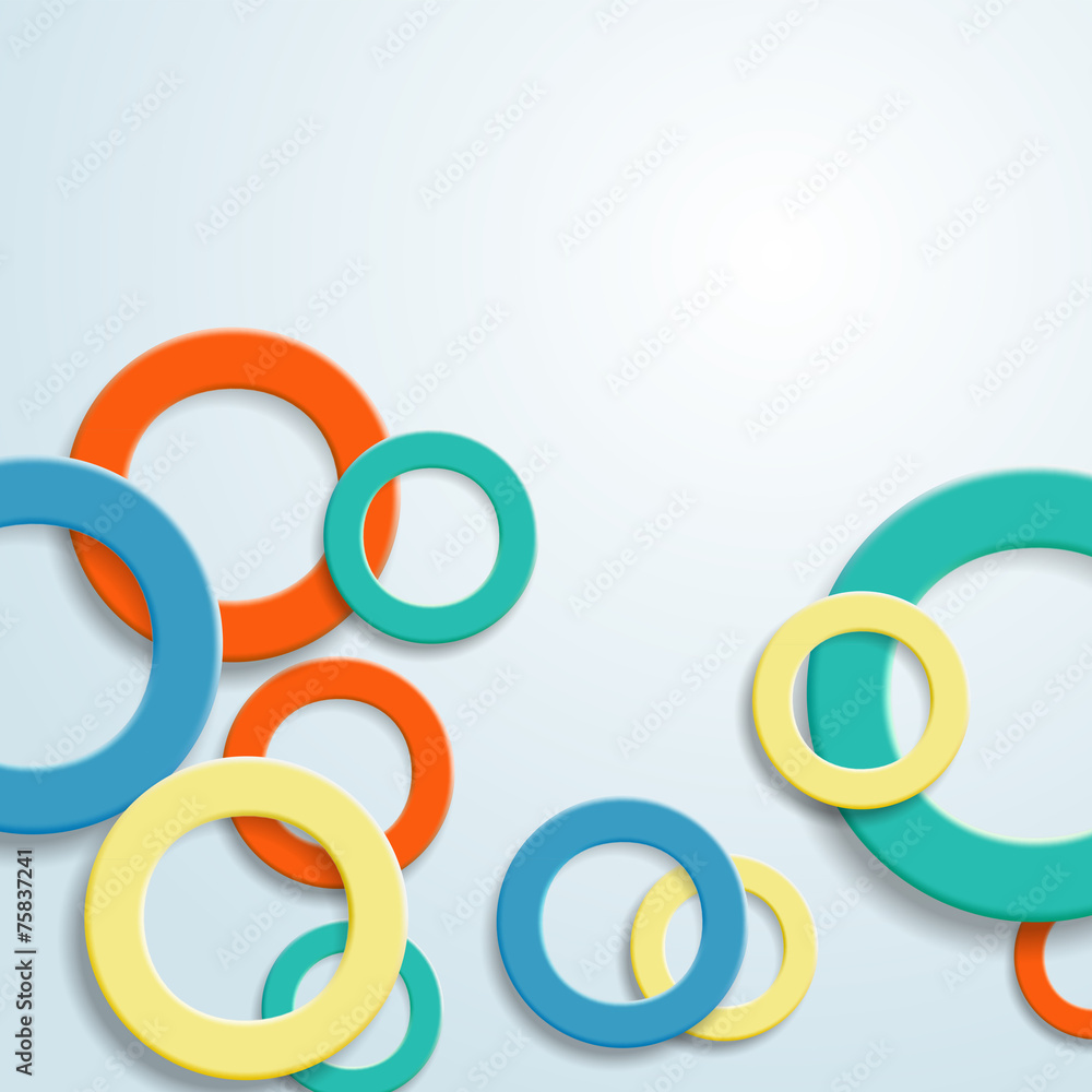 abstract background with rings abstract background with rings
