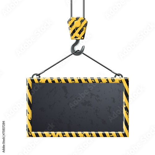 Industrial hook holding frame
