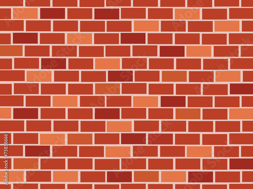 Red brick wall