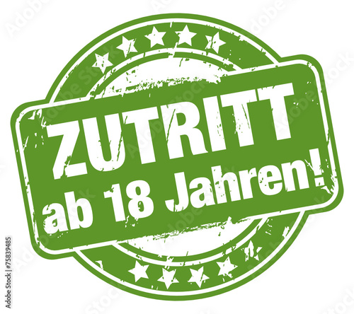 Zutritt ab 18 Jahren