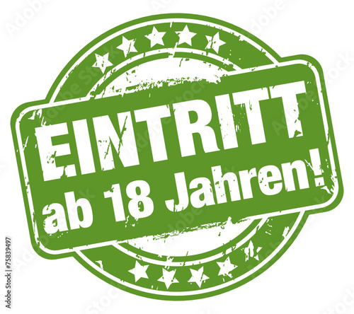 Eintritt ab 18 Jahren