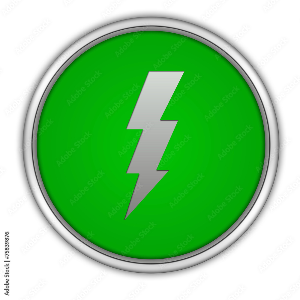 Bolt circular icon on white background Bolt circular icon on white background