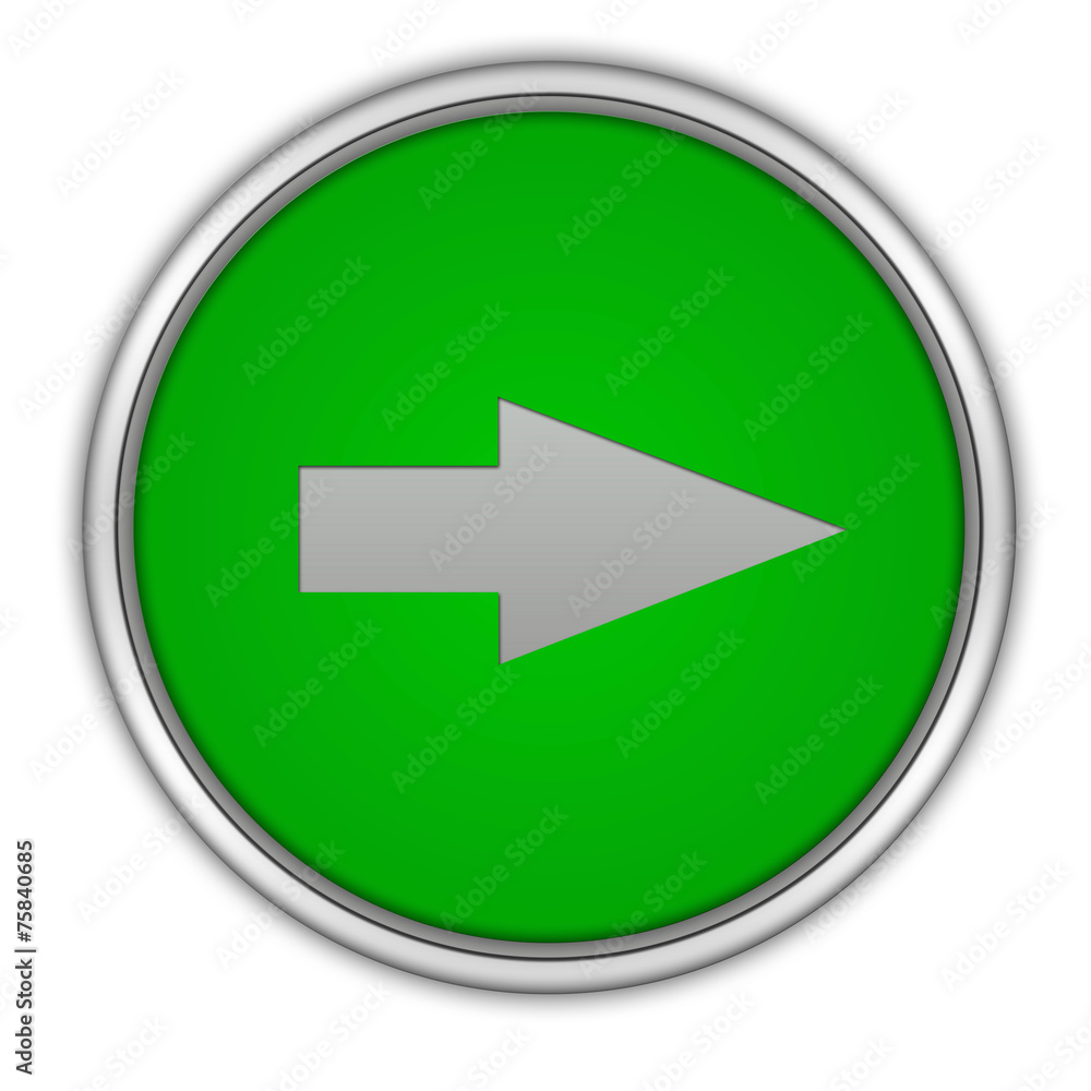 Right Arrow circular icon on white background Right Arrow circular icon on white background