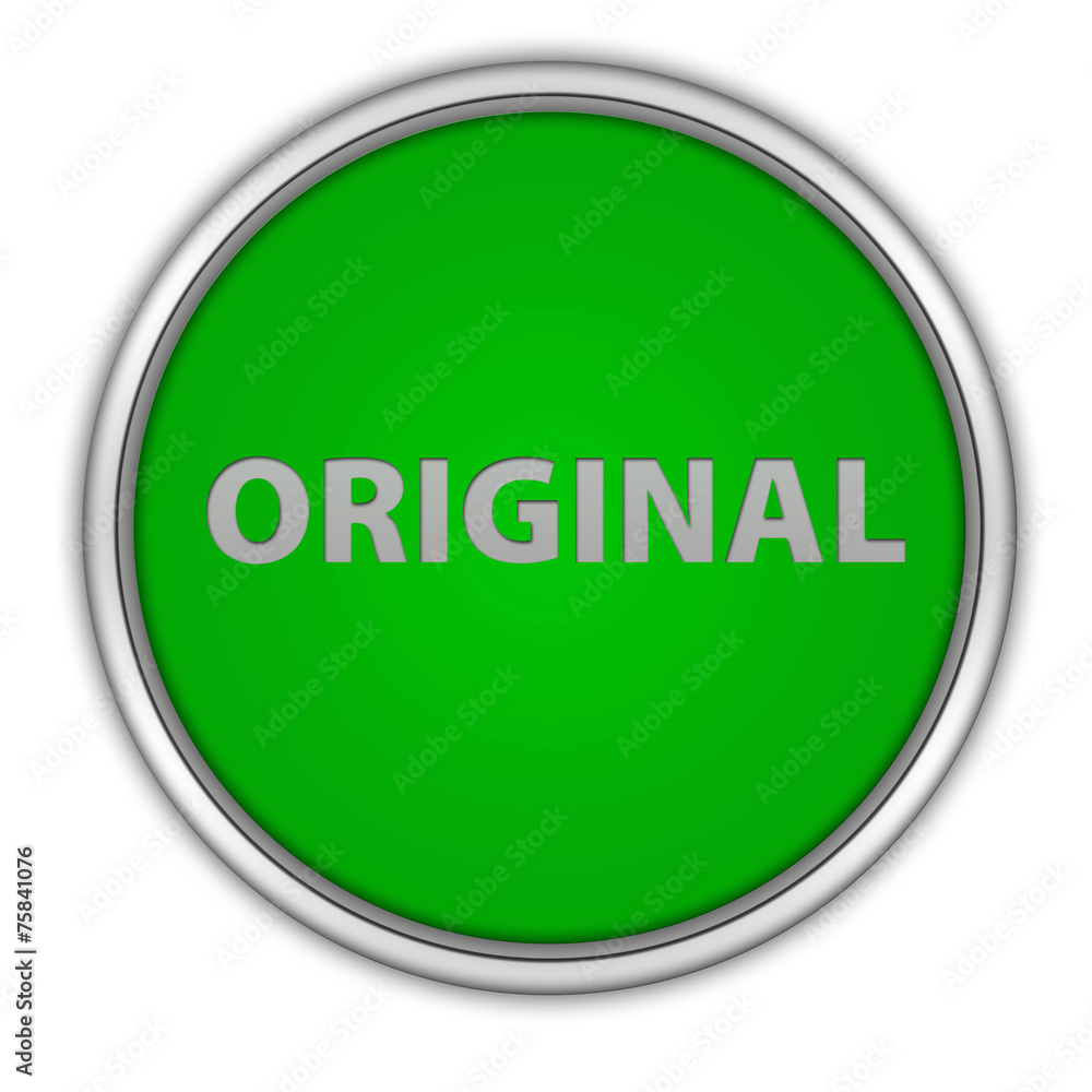 Original circular icon on white background Original circular icon on white background