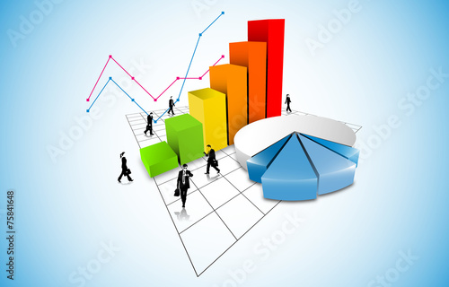 grafico economia, istogrammi, statistiche