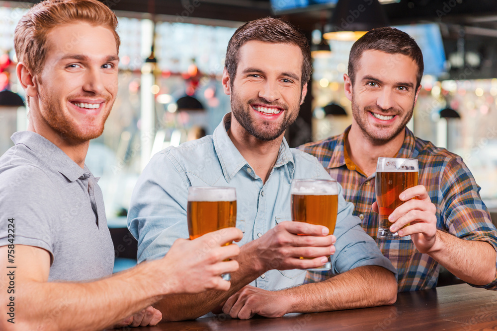 Spending good time in bar.