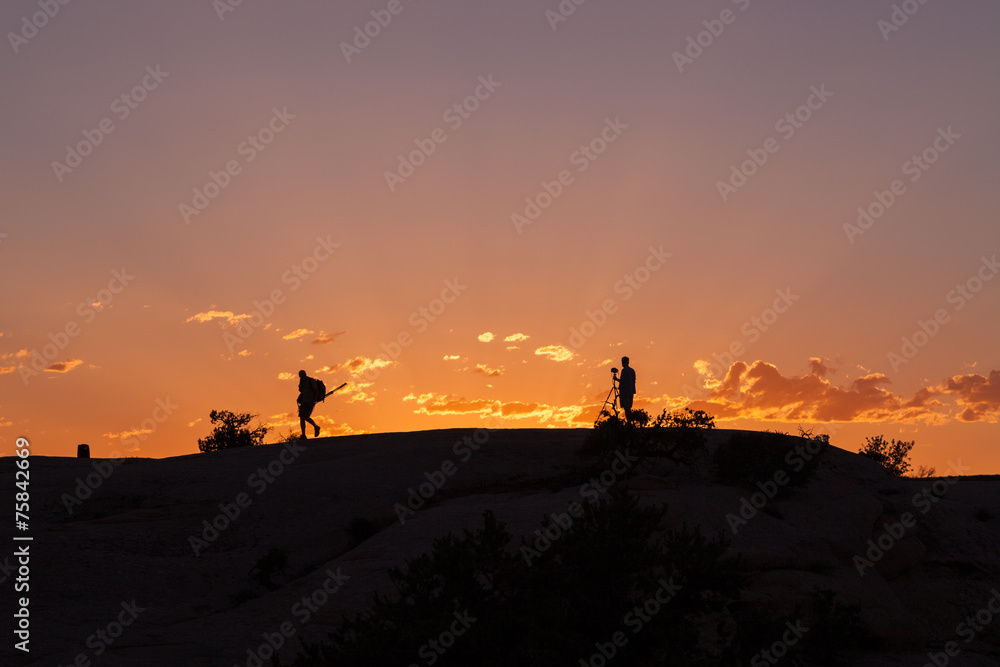 Photographers in the Sunset