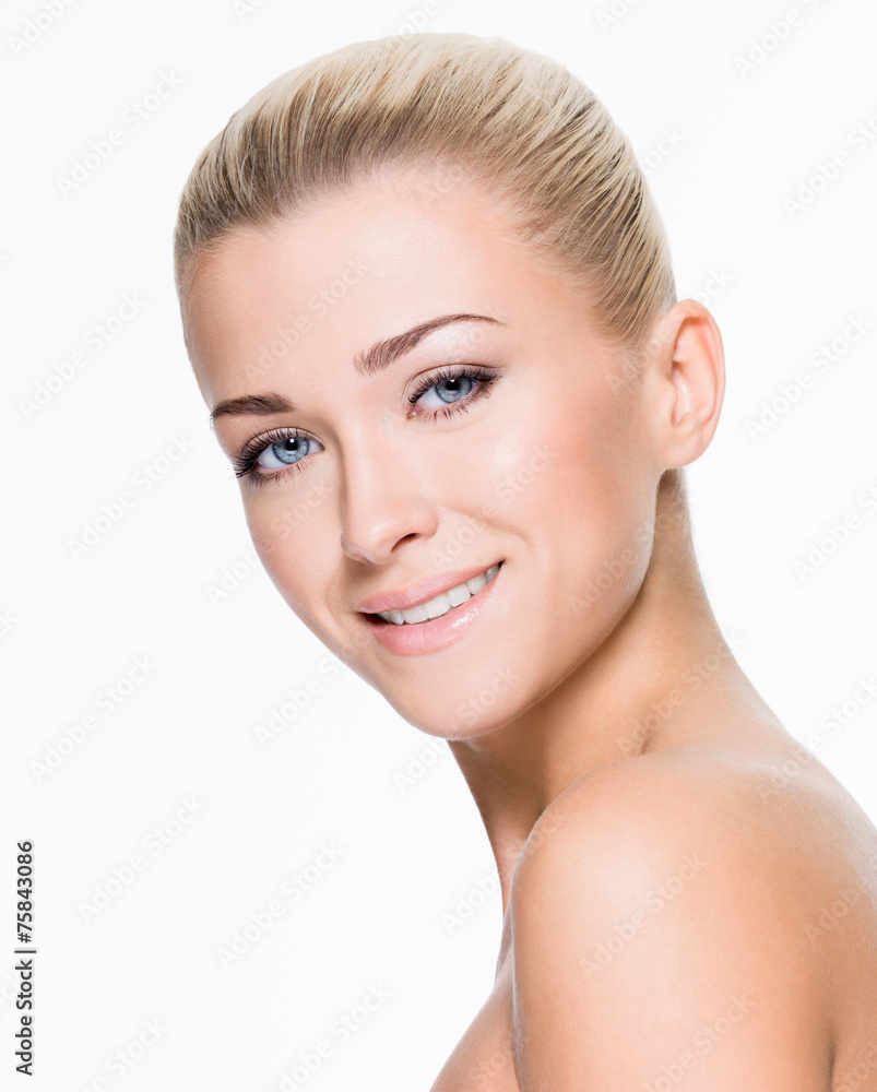 Beautiful woman with beauty smiling face Beautiful woman with beauty smiling face