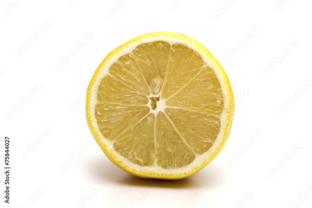 lemon on the white background lemon on the white background