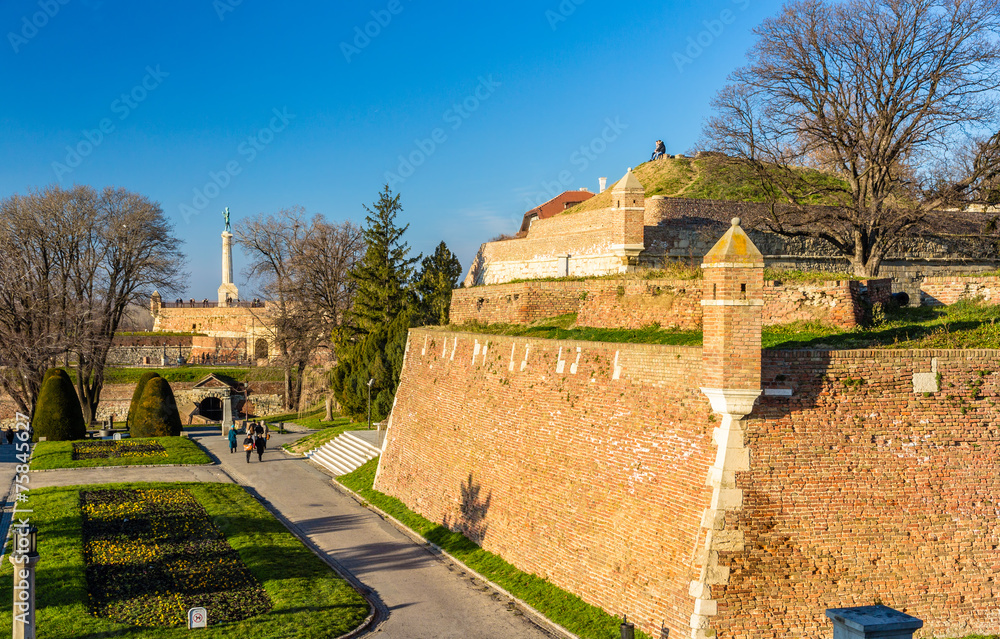 View of the Fortress in Kalemegdan Park - Belgrade, Serbia
